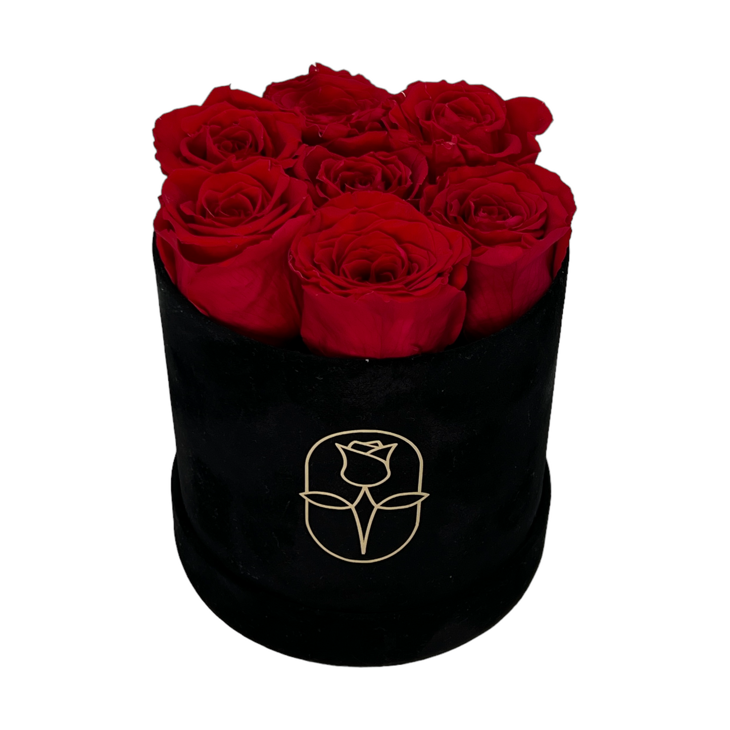 Velvet Round Eternal Rose Box Collection | Small