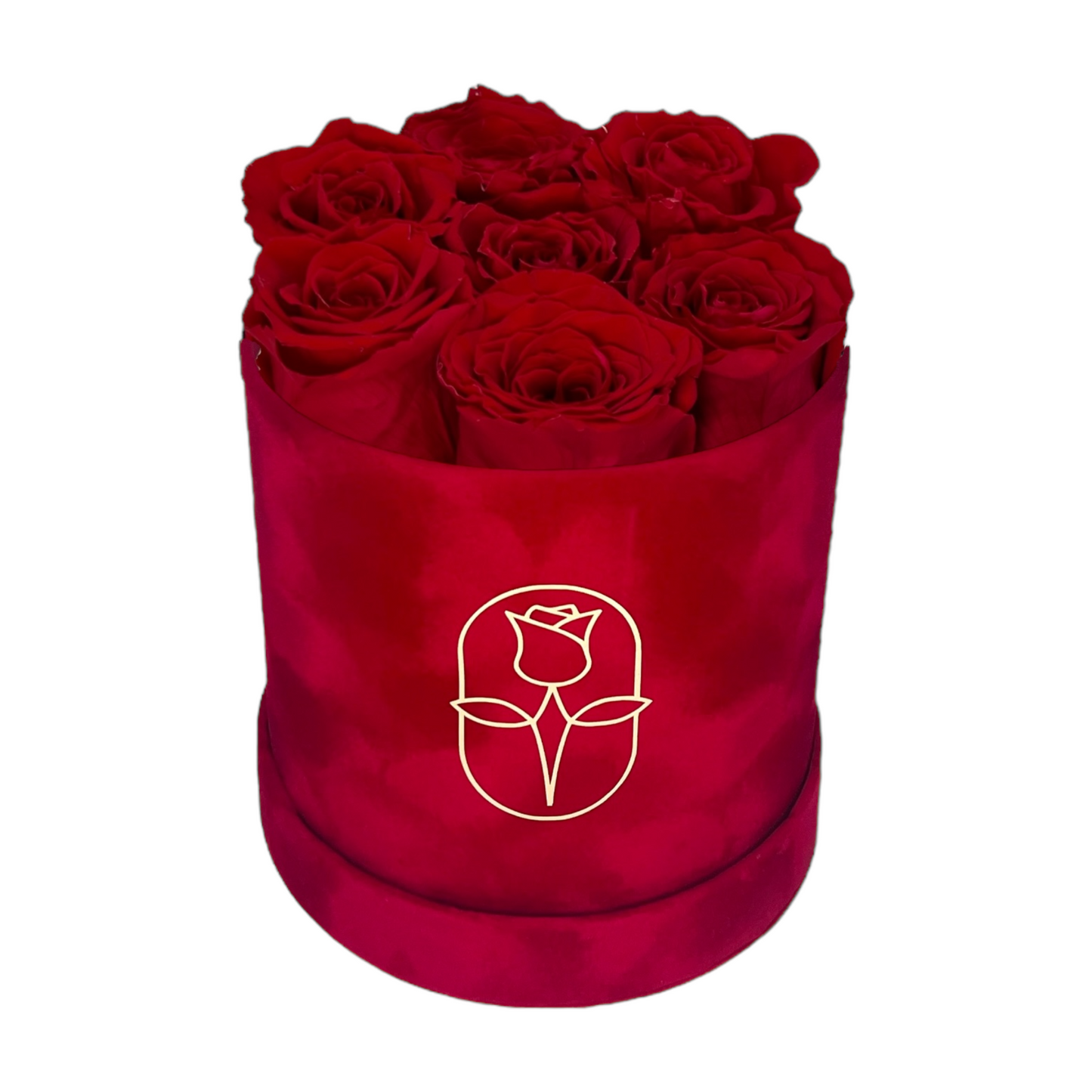 Velvet Round Eternal Rose Box Collection | Small