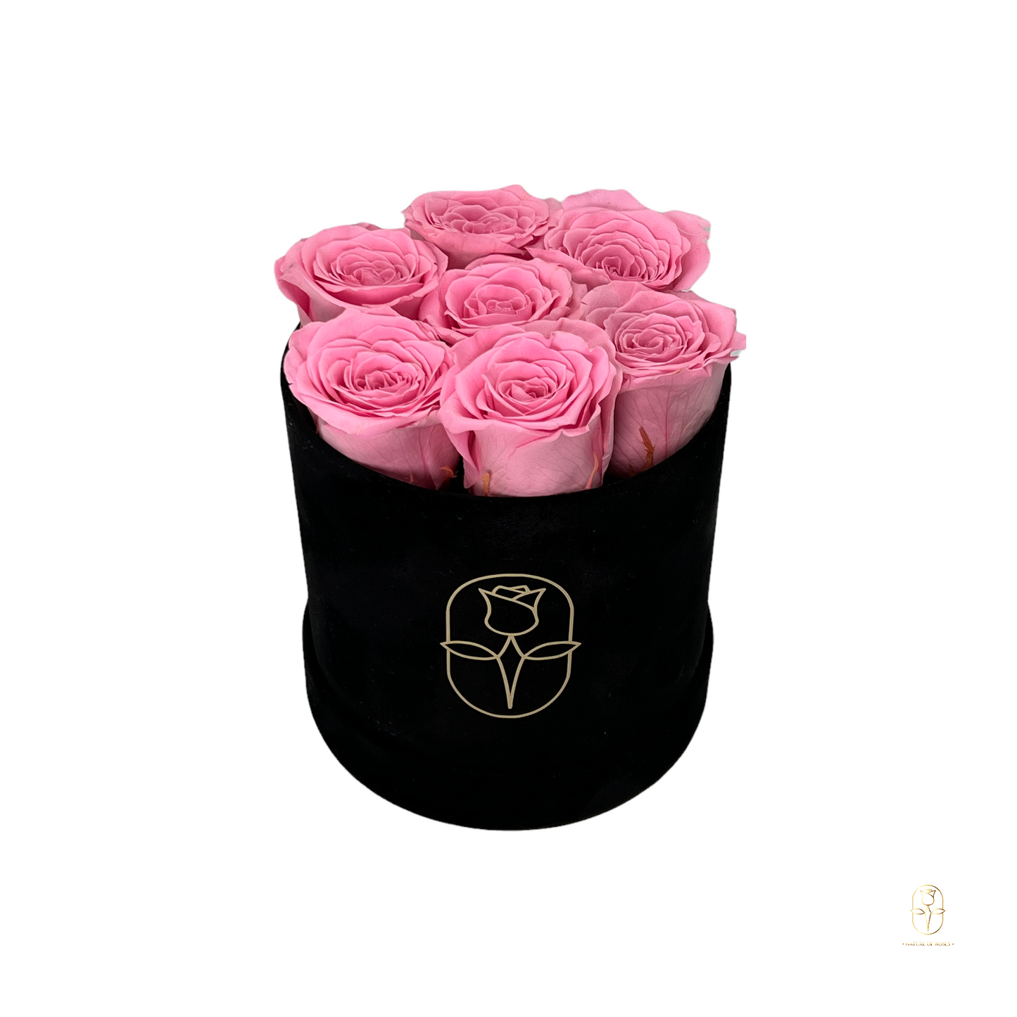 Velvet Round Eternal Rose Box Collection | Small