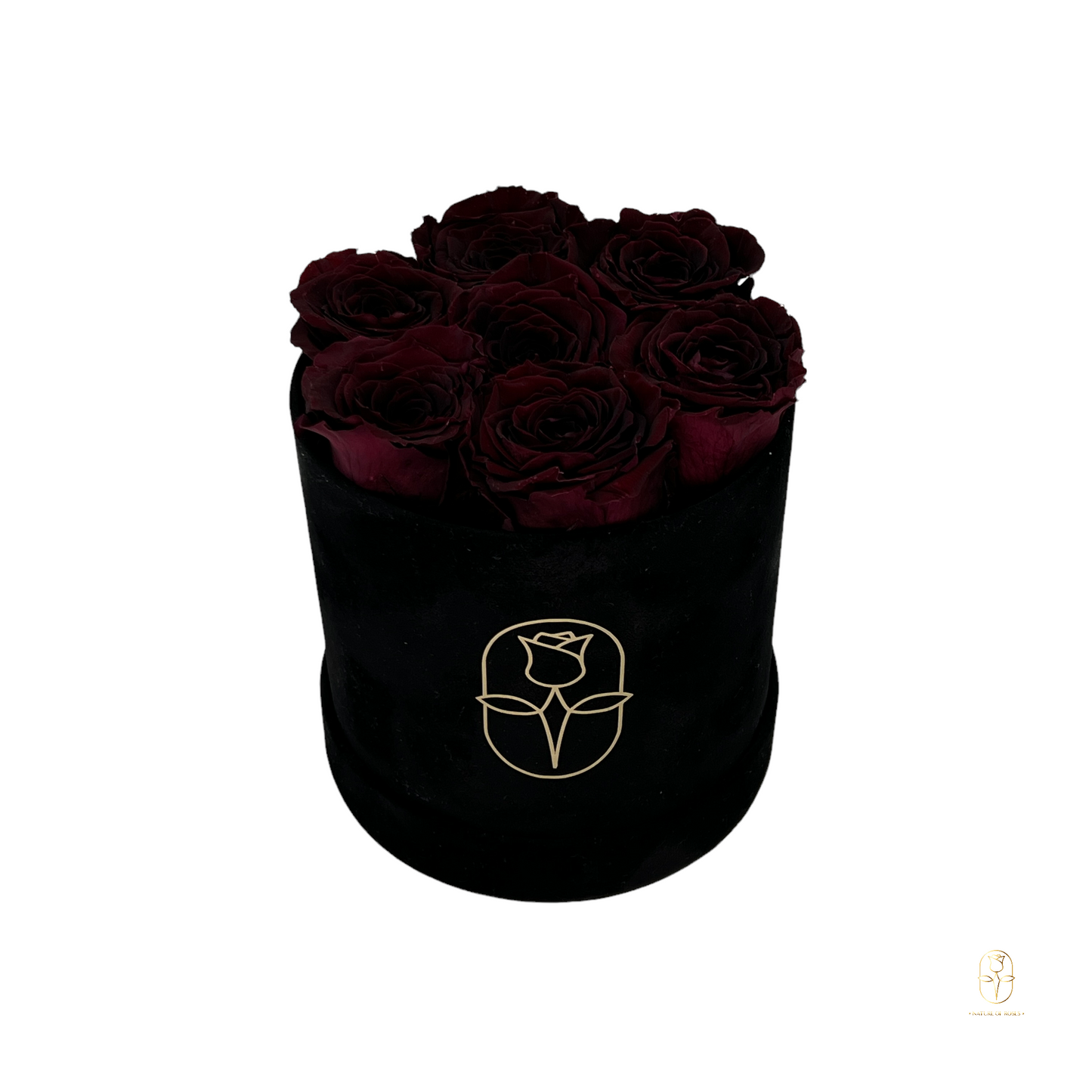 Velvet Round Eternal Rose Box Collection | Small