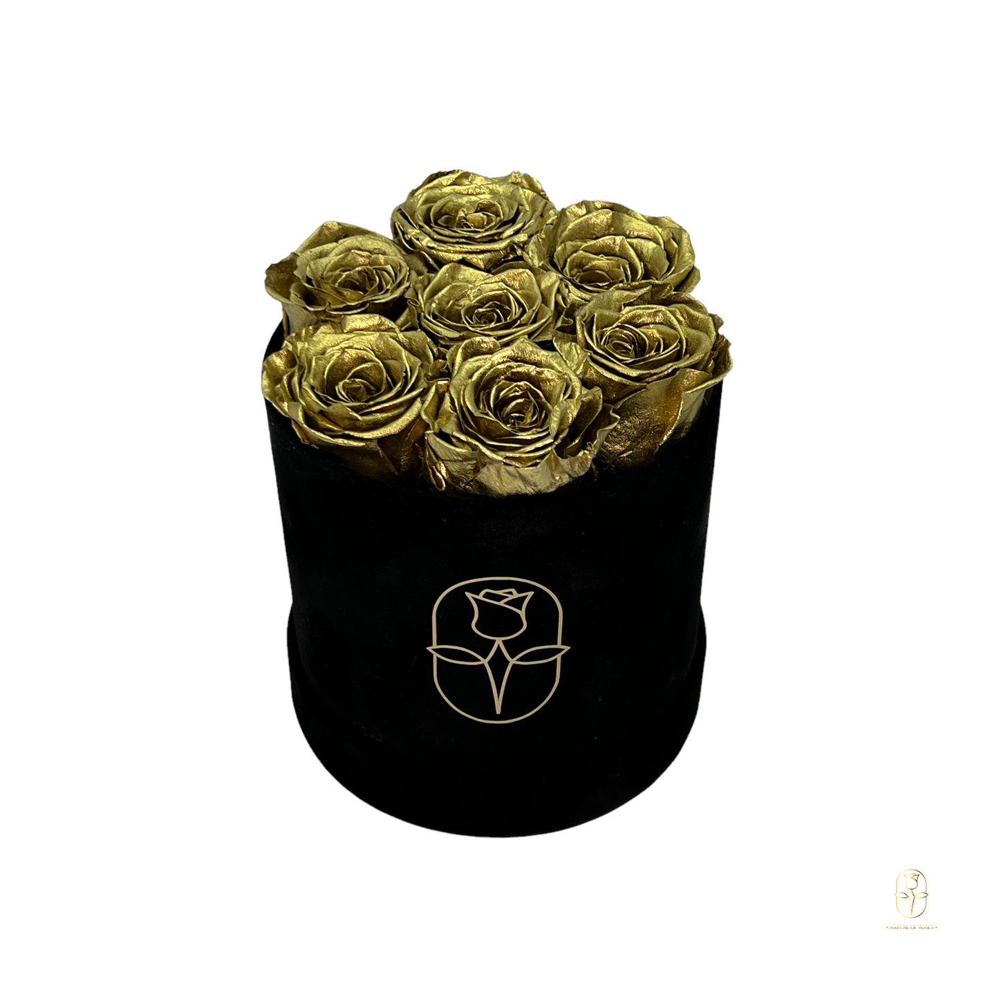 Velvet Round Eternal Rose Box Collection | Small