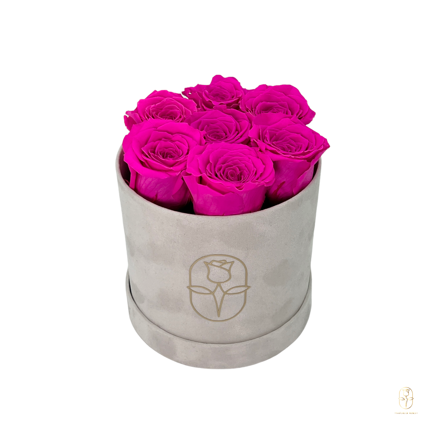 Velvet Round Eternal Rose Box Collection | Small