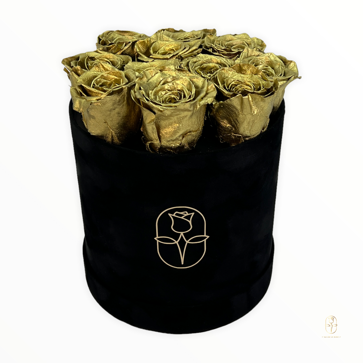 Velvet Round Rose Box Collection | Large