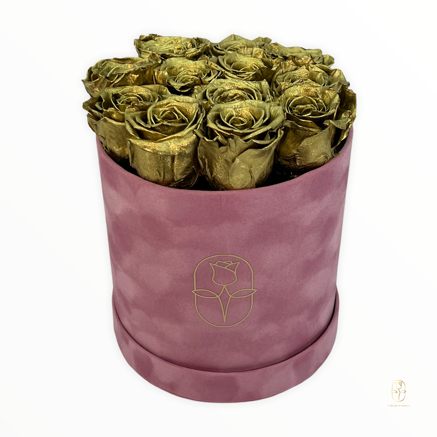 Velvet Round Rose Box Collection | Large