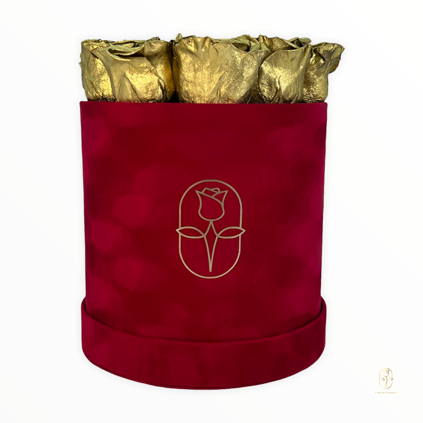Velvet Round Rose Box Collection | Large
