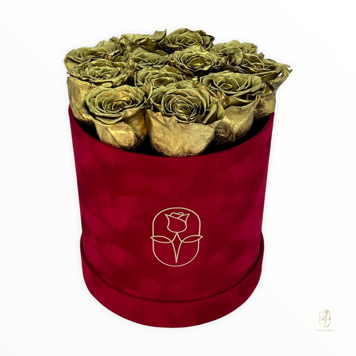 Velvet Round Rose Box Collection | Large