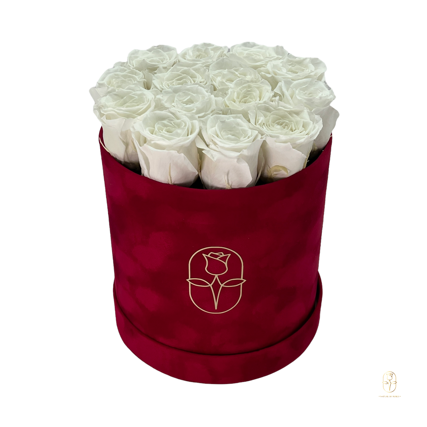 Velvet Round Rose Box Collection | Large