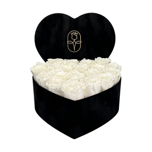 Satin Heart Rose Box Collection | Medium