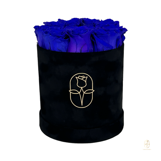 Velvet Round Rose Box Collection | Medium